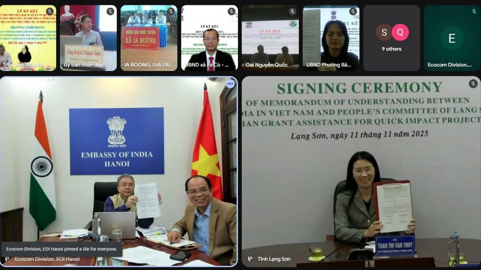 India signs MoUs with 10 Vietnamese localities for Quick Impact Projects